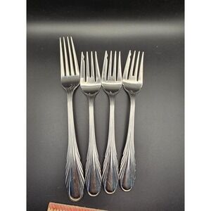 Gorham Stainless WINDRUSH Flatware Silverware Japan 3 Salad Forks 1 Dinner Fork